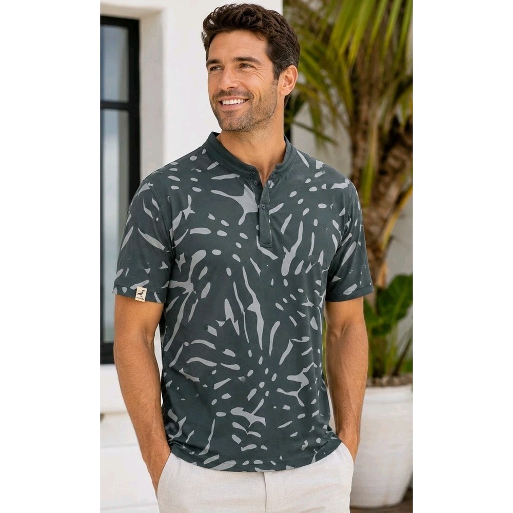 NWT Mantra Men's Catalyst Monstera Performance Golf Polo Luxury M Shirt